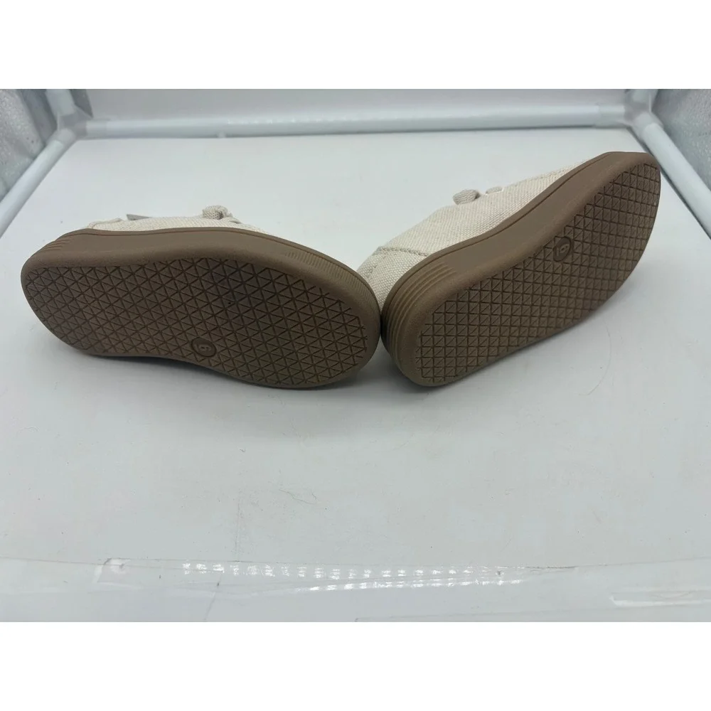 NWT Baby Gap Toddler Boy Moc Sneakers Shoes Tan Canvas Slip On Size 6